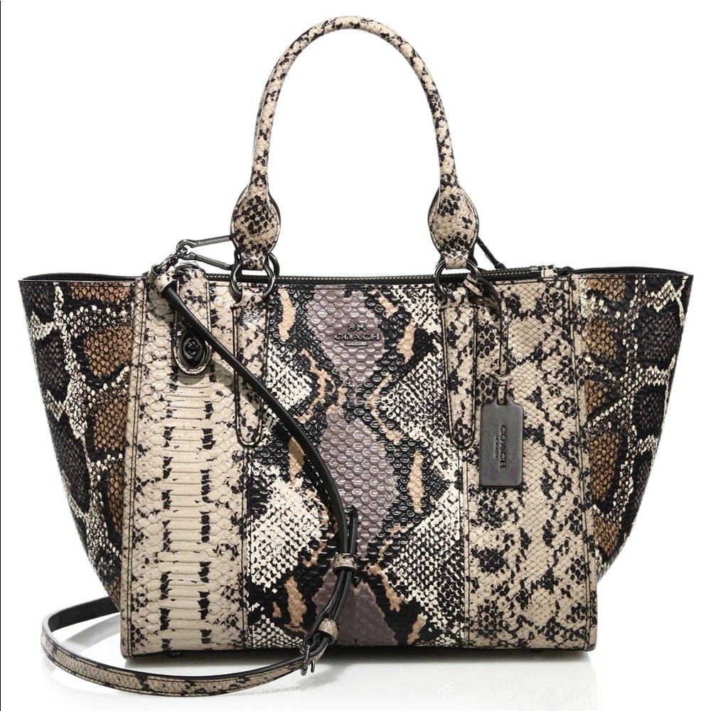 COACH Carryall Exotic Embossed Leather - NWT RARE! - Picture 2 of 8